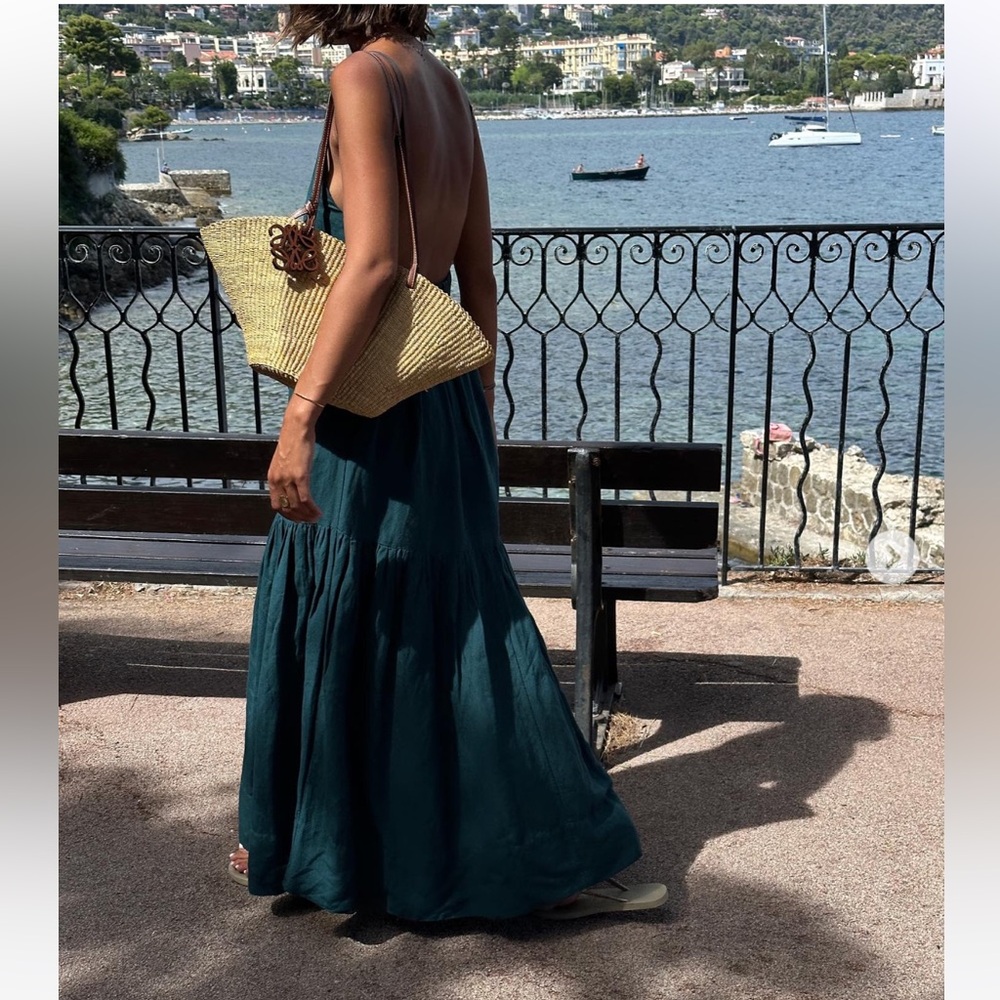 Posse Ellie Square-Neck Open-Back Maxi Dress S - Picture 9 of 9